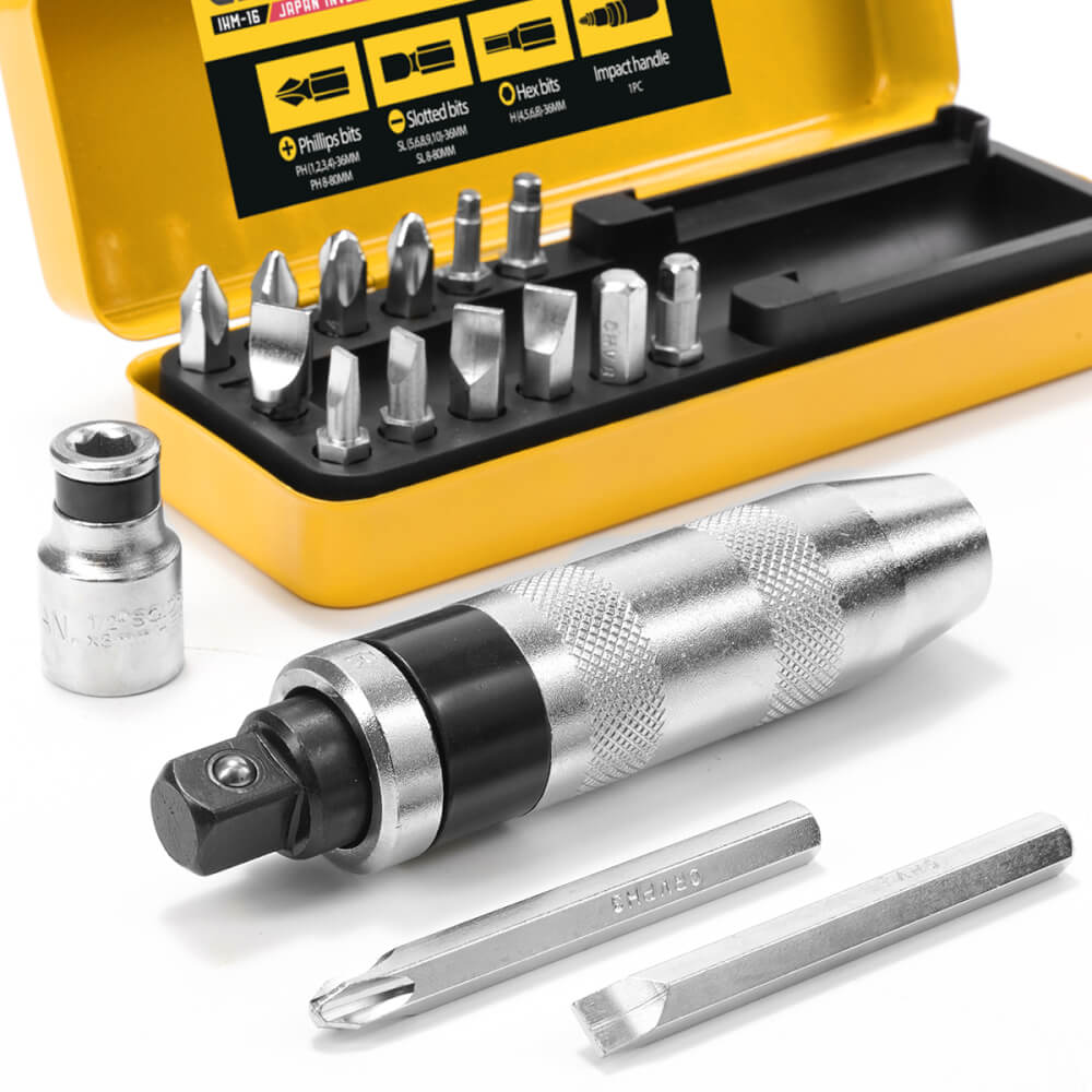 ชุดไขควงตอก DELTON รุ่น IHM-16 16 ชิ้น